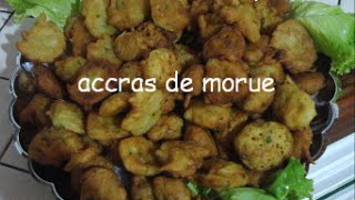 Recette Antillaise  Accras De Morue [upl. by Heigl]