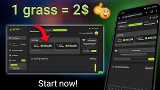 How to Mine Grass Airdrop on Android and PC  Make Money Online [upl. by Deedahs]