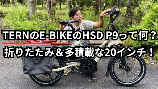 TERNのEBIKEのHSD P9って何？ 折りたたみ＆多積載な20インチ！ [upl. by Letsirc]