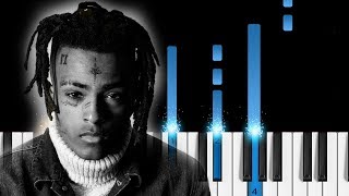 XXXTentacion  Moonlight  Piano Tutorial [upl. by Janette589]