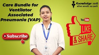 Care Bundle of Ventilator Associated Pneumonia VAP  Hindi  Knowledge Sathi  HealthcareWorkers [upl. by Reyotal]