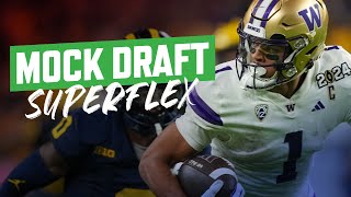 Superflex Dynasty Rookie Draft  PostCombine Takeaways  Dynasty Fantasy Football [upl. by Anaehr404]