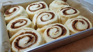 HOMEMADE CINNAMON ROLLS  Fluffy Soft Cinnamon Rolls  Bakery Style Cinnamon Rolls [upl. by Harvard]