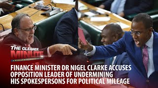 THE GLEANER MINUTE House Speaker Holness ends standoff with AuG  Warmington withdraws resignation [upl. by Kitrak532]