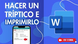 Cómo HACER UN TRÍPTICO en Word Diseñar Brochure Folleto o Tríptico  📃 Imprimirlo Fácilmente 🖨️ [upl. by Retep]