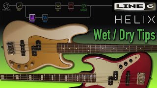 Creative Bass Tones with Split Crossover Paths  Line 6 Helix amp HX Stomp [upl. by Sloane]