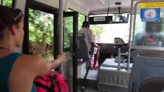 took the bus on the island Praslin Seychelles [upl. by Almap400]