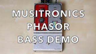 MUSITRONICS MUTRON PHASOR I BASS DEMO [upl. by Noloc]