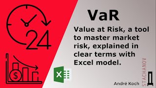 Value at Risk or VaR a tool to master market risk explained in clear terms with Excel model [upl. by Warram700]