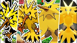 Evolution of Legendary Zapdos Battles 1996  2018 [upl. by Jenelle585]