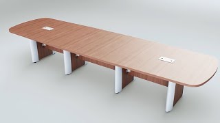 Board Tables Elliptical Base 3PC Top [upl. by Znieh294]