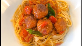 Spaghetti amp Meatballs  Italian Authentic Easy Tastiest Recipe [upl. by Zaob556]