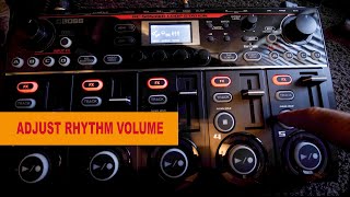 Boss RC505mkII  How to turn down rhythm shortcut [upl. by Airtemed]