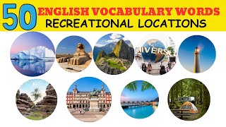 Learn English Vocabulary in 3 minutes Recreational Places [upl. by Gwendolyn]