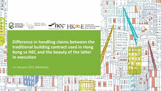 Joint Institutes NEC Seminar Series traditional building contract used in HK vs NEC [upl. by Niram]