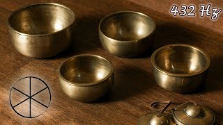 432Hz Cuencos Tibetanos Meditación Sanación Limpieza Relajación Chakras ASMR Binaural 8D [upl. by Belamy]