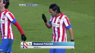 La Liga  Gol de Falcao 50 en el Atlético de Madrid  Deportivo  09122012  J15 [upl. by Oht]