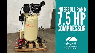 Ingersoll Rand 75HP Compressor 4658 [upl. by Modie642]