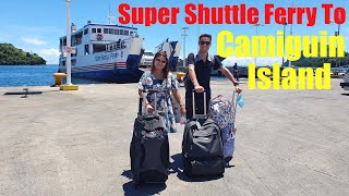 Super Shuttle ferry to beautiful volcanic Camiguin Island in the Philippines [upl. by Yedoc614]