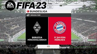 FIFA 23 ᴴᴰ Borussia Mönchengladbach vs FC Bayern München  FIFA 23 Gameplay [upl. by Jacy]