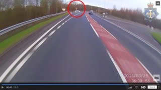 Footage of fatal motorcycle collision released to urge drivers to be more careful [upl. by Nofpets206]