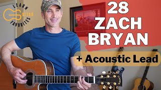 28 by Zach Bryan  Guitar Tutorial [upl. by Fezoj]