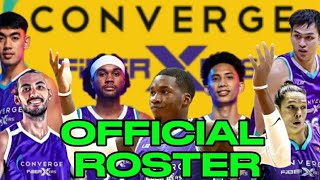 CONVERGE FIBER XERS OFFICIAL ROSTER  PBA COMMISSIONERS CUP 2024 [upl. by Kali]