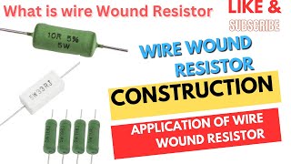 Wire wound Resistor electronicsstudy resistance [upl. by Gonroff]