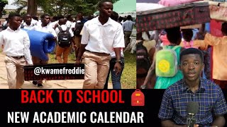 GES Released new academic calendar for SHS in Ghana [upl. by Aicnelev]