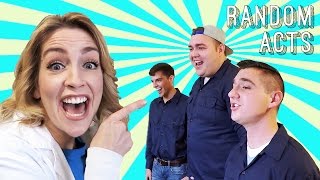 Positive Pranks Feat BYU Vocal Point  Workers Become A Capella Singers  Random Acts [upl. by Etakyram196]