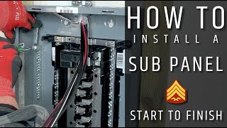 How to Install and Wire a Sub Panel [upl. by Lyle]