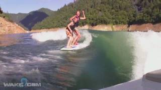 How to Wakesurf 101  Tandem Wakesurfing [upl. by Egroej]