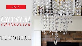 DIY Crystal Chandelier Tutorial  Elegance for ONLY 20 [upl. by Winnah774]