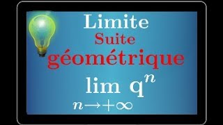 limite dune suite géométrique • comprendre le cours et la notion de limite • première S ES STI [upl. by Arihaj]