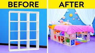 CUTE ROOM MAKEOVER FOR KIDS  Secret Room Under the Bed Cool DIY Ideas and Tricks by 123 GO [upl. by Albric]