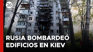 UCRANIA  Rusia bombardeó edificios en KIEV [upl. by Otis]