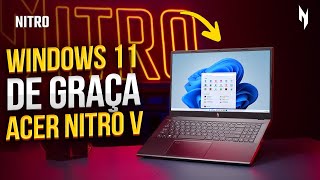 Como INSTALAR WINDOWS no ACER NITRO V 15 PASSO A PASSO [upl. by Aicekat566]