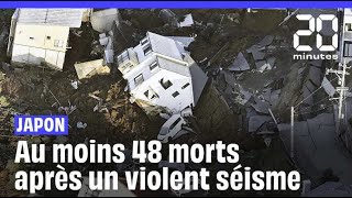 Japon  Au moins 48 morts dans un important séisme au centre du pays [upl. by Suoirtemed]