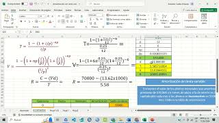 Tabla de amortización de cuota creciente y cuota decreciente [upl. by Justinian]
