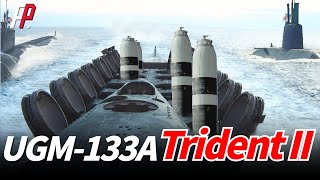 UGM133A Trident IIThe USs Primary SubmarineLaunched Ballistic Missile [upl. by Okia]