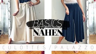 Culottes selber machen  simple KleiderschrankBASICS nähen OHNE Schnittmuster [upl. by Inez]