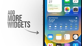 How to Add More Widgets on iPhone tutorial [upl. by Naima]