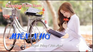 Miền Nhớ Karaoke Tone Nam [upl. by Jennifer688]