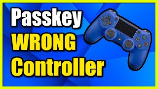 How to Fix Passkey Might Not Be Correct on PS4 Controller Not Connecting [upl. by Macintyre]