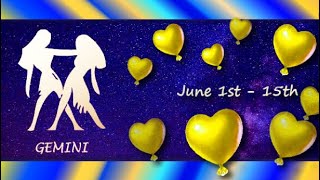 Gemini June 1st  15th OVERWHELMED with FEELINGS of LOVE Wanting a SECOND CHANCE with YOU [upl. by Ardnasella287]