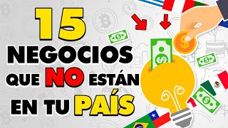 Negocios SIN Competencia 💸 Negocios Rentables que NO Están en tu País [upl. by Alrak773]