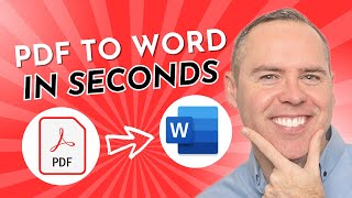 How to Convert PDF to Word using Microsoft Word for FREE 2023 [upl. by Chancelor]