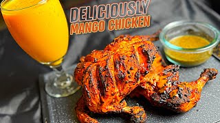 Golden Crispy Mango Chicken  Air Fryer Recipe AMCHUR [upl. by Nilo]