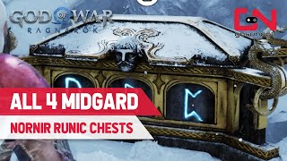 All Midgard Nornir Chests Locations amp Solutions God of War Ragnarok [upl. by Aisatsan]