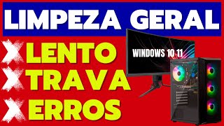 COMPUTADOR LENTO DEVAGAR OU QUASE PARANDO FAÇA UMA LIMPEZA GERAL NO SEU WINDOWS 10 [upl. by Odraleba]